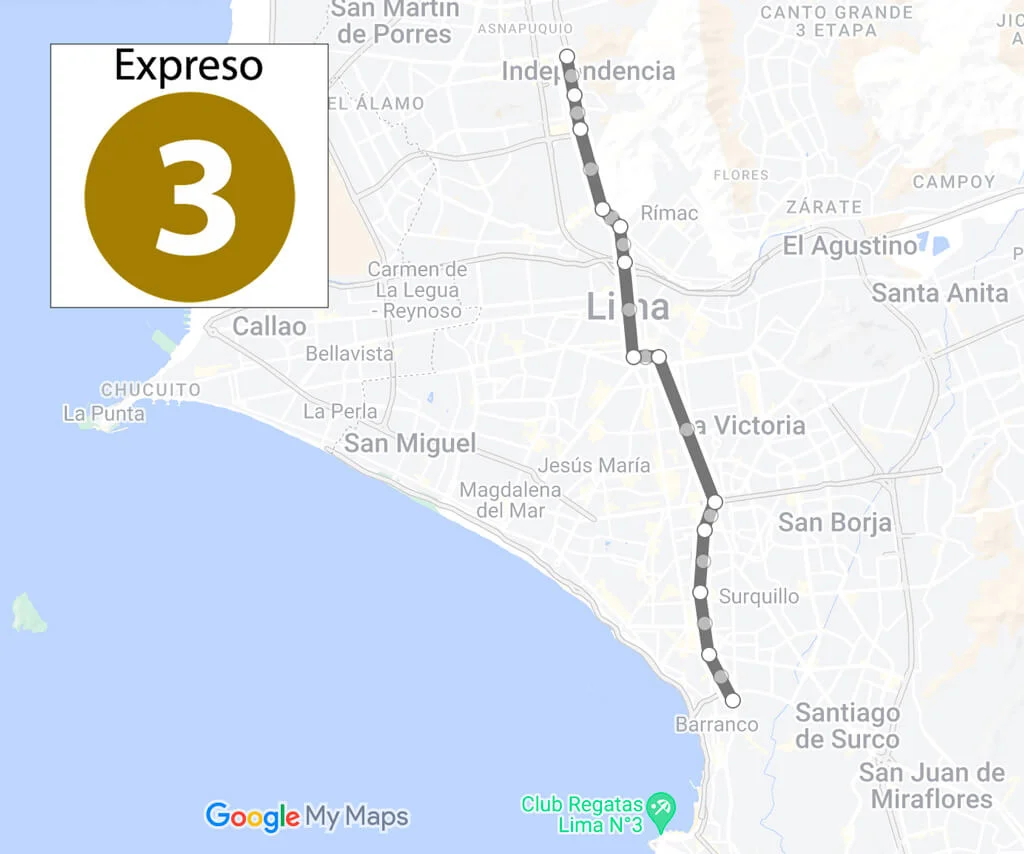 expreso 3 metropolitano